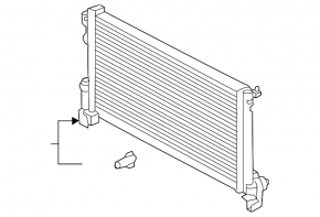 Water cooling radiator Volvo S60 22-25 B5, B6