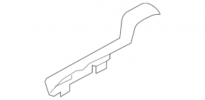 Volvo XC90 16-26 black, scratched, right side trim, 3rd row of seats