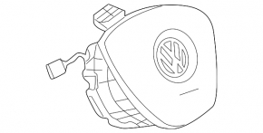 Airbag in steering wheel driver VW Atlas 18-20