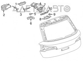 Audi Q8 19-25 trunk lock actuator