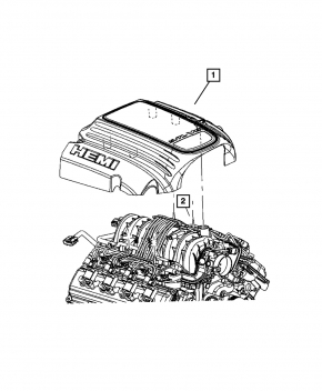 Dodge Challenger Engine Cover 09-23 5.7