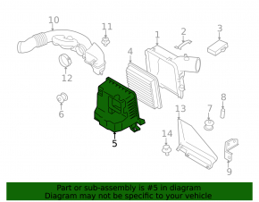 Subaru XV Crosstrek 13-17 Air Filter Housing Lower Cover