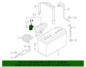 Audi A6 C8 19- battery ignition module
