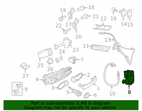 Front right door lock VW Golf 15-21