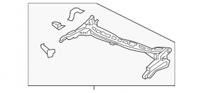 Wiper pan metal Honda HR-V 16-22