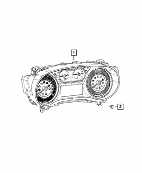 Instrument cluster Fiat 500L 14-17