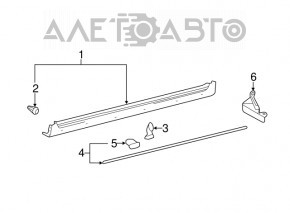 Right threshold Toyota Avalon 05-12