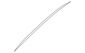 Upper front left door molding Nissan Kicks 18-24