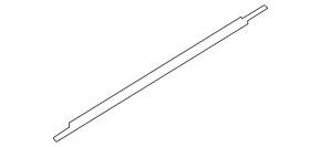 Molding door-glass central front left Audi Q5 80A 18-24 chrome
