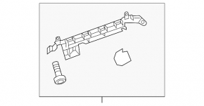 Front bumper mount left Cadillac XT5 18-25