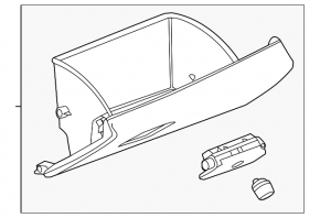 Chevrolet Camaro 16-23 glove compartment, black