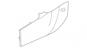 Left front center console side trim, black, Hyundai Tucson 2022-2024