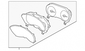 Instrument cluster Subaru XV Crosstrek 21-23