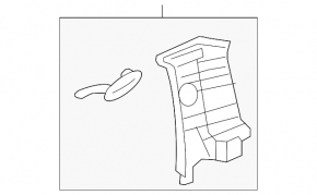 Driver's Belt Pad Upper Left Hyundai Veloster 12-17