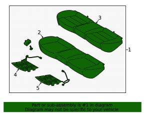 Rear row of seats 2 row Kia Forte 4d 14-16
