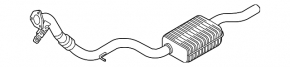 Muffler rear part Audi A5 F5 17- 5D