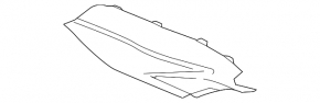 Windscreen wiper grille plastic left Porsche Cayenne 958 11-17