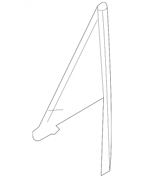 Door glass triangle front right Porsche Panamera 14-16