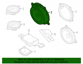 Speaker door front left Mazda 3 14-18 BM