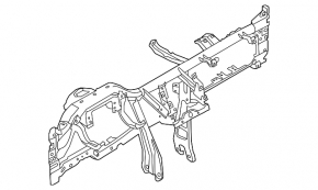 Under-torpedo pipe reinforcement Ford Explorer 13-19