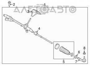 Right steering tip for Ford Ecosport 18-21