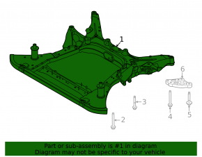 Front subframe Ford Mustang Mach-E 21-23 complete 2 parts