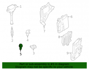Mitsubishi Outlander 22-25 2.5 Knock Sensor