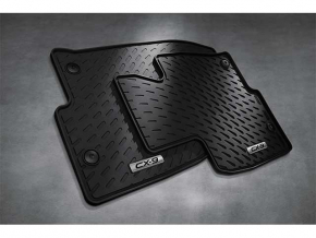 Set of floor mats for Mazda CX-9 16- rubber, black