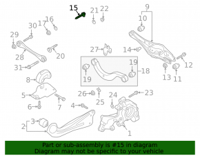 Wheel alignment bolt Volkswagen ID.4 21-23 86mm