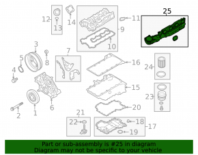 Intake manifold left BMW X5 F15 14-18 4.4T AWD