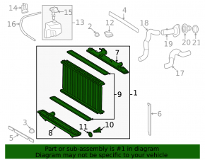 Toyota Camry V40 Hybrid Water Cooling Radiator 07-10