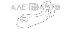Front exhaust pipe bracket with catalytic converter ES250 ES300h ES350 19-26