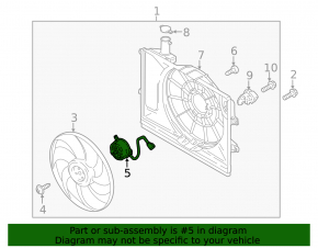 Cooling Fan Motor Hyundai Kona 18-23