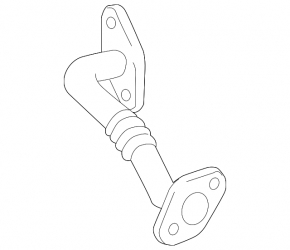 EGR tube Lexus RX450h 10-15 short, under the corrugation