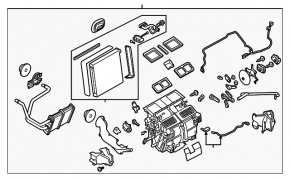 Heater assembly Infiniti Q50 14-20