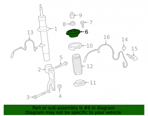 Shock absorber support front right BMW X5 G05 19-23
