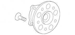 Rear left hub Honda CRV 12-16 FWD