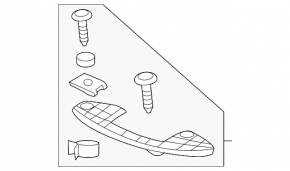 Front bumper bracket upper Chevrolet Bolt EV 22-23