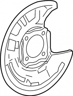 Brake Disc Guard Rear Right Infiniti QX30 17-19 FWD