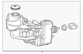 Toyota Prius 50 16-18 Master Brake Cylinder Assy