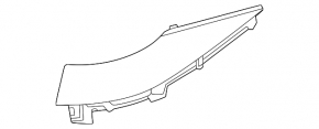 Front right headlight molding for Toyota Crown 23-26