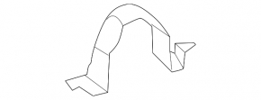 Left wing apron inner panel bracket for Toyota Rav4 19-25
