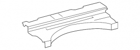 Toyota Rav4 19 trunk floor trim - black, worn