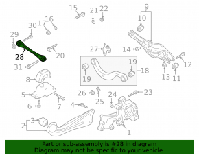 Rear left transverse control arm Audi Q3 83A 19-25