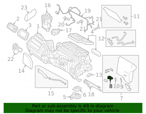 Air Conditioning Heater Valve BMW X3 G01 18-21