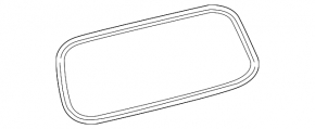 Rubber seal for the glass of the Lexus GX460 trunk door 10-23