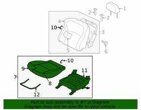 Mitsubishi Outlander 16-18 rest, without airbag, manual, black cloth