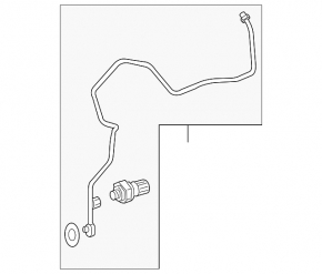 Honda CRZ 11-16 air conditioner heater-condenser tube