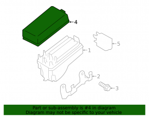 Subaru Forester 25-26 hood relay box cover