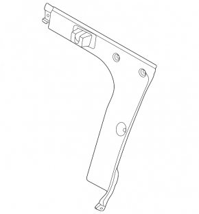 Left rear seat back trim for Hyundai Sonata 20-26 black